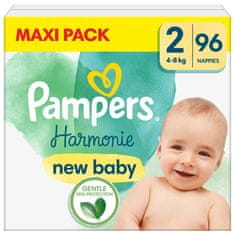 Pampers Harmonie plenice, velikost 2 (4-8 kg), 96 plenic