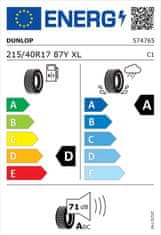 Dunlop Letna pnevmatika 215/40R17 87Y XL FR SportMaxx RT2 574765