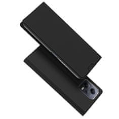 slomart dux ducis skin pro etui za xiaomi redmi note 12 5g / poco x5 5g flip cover card wallet stand black