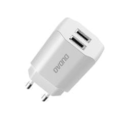 slomart dudao omrežni polnilec eu 2x usb 5v/2,4a bel (a2eu white)