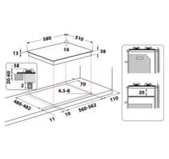 Whirlpool Plinska Whirlpool TKRL 660 IX kuhalna plošča