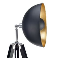 Teamson Versanora - Vtič EU - Talna svetilka Fascino Tripod - črna/zlata