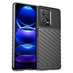 slomart thunder case ohišje za xiaomi redmi note 12 pro+ silikonsko oklepno ohišje black