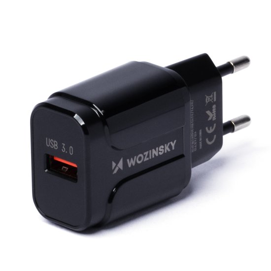 slomart wozinsky omrežni polnilec usb 3.0 črn (wwc-b02)