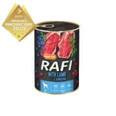 RAFI PREMIUM Mokra Hrana Za Pse Z Jagnjetino Borovnico In Brusnico 24x400 G