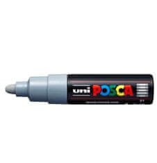 Uni-ball Posca akrilni marker PC-7M, 4,5 - 5,5 mm, siv (z okroglo, debelo konico)