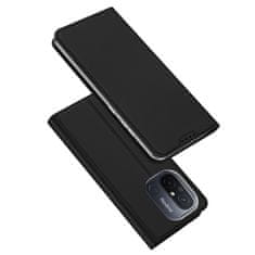 slomart dux ducis skin pro etui za xiaomi redmi 11a / poco c55 / redmi 12c flip cover card wallet stand black