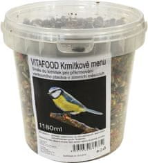 Vedro z jedilnikom za krmo - 1180 ml