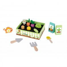 Tooky Toy Leseni vrtni set Montessori za vrtnarjenje z zelenjavo