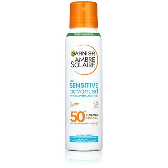 Garnier Zaščitna meglica za občutljivo kožo SPF 50+ Sensitiv e Advanced (Invisible Protection Mist) 150 ml