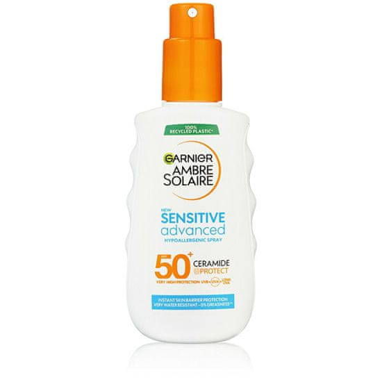 Garnier Zaščitno pršilo za občutljivo kožo SPF 50+ Sensitiv e Advanced ( Hypoallergenic Spray) 150 ml