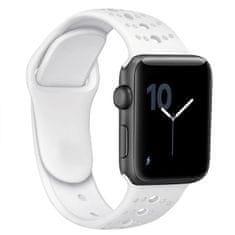 BStrap Silicone Sport pašček za Apple Watch 38/40/41mm, White