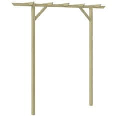 Vidaxl Vrtna pergola 205x40x203 cm lesena