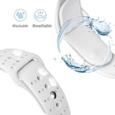 BStrap Silicone Sport pašček za Apple Watch 38/40/41mm, White