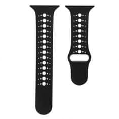 BStrap Silicone Sport pašček za Apple Watch 38/40/41mm, Black White