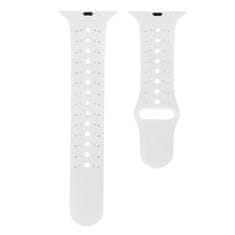 BStrap Silicone Sport pašček za Apple Watch 38/40/41mm, White