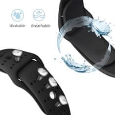 BStrap Silicone Sport pašček za Apple Watch 42/44/45mm, Black