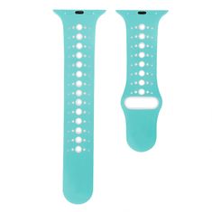 BStrap Silicone Sport pašček za Apple Watch 38/40/41mm, Teal White