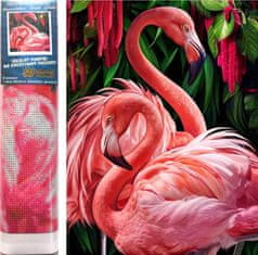 Norimpex Diamantna slika Flamingos 30x40cm