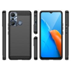 slomart karbonski etui za infinix hot 20i fleksibilen silikonski karbonski etui black