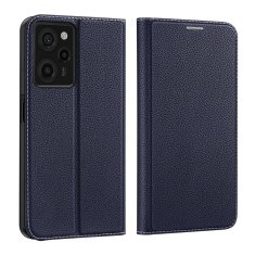 slomart dux ducis skin x2 etui za xiaomi redmi note 12 pro / poco x5 pro 5g ovitek z zaklopko, denarnica, stojalo, modra