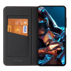 slomart dux ducis skin x2 etui za xiaomi redmi note 12 pro / poco x5 pro 5g ovitek z zaklopko denarnica stojalo black