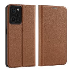 slomart dux ducis skin x2 etui za xiaomi redmi note 12 pro / poco x5 pro 5g ovitek z zaklopko denarnica stojalo rjave barve