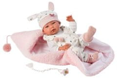 Llorens 73886 NEW BORN DOLL - realistična dojenčkova lutka z vinilnim telesom - 40 cm