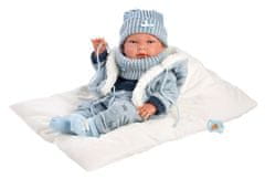 Llorens 73881 NEW BORN BOY - realistična dojenčkova lutka z vinilnim telesom - 40 cm