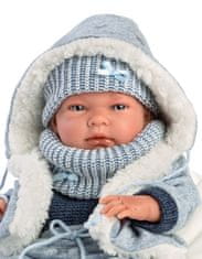 Llorens 73881 NEW BORN BOY - realistična dojenčkova lutka z vinilnim telesom - 40 cm