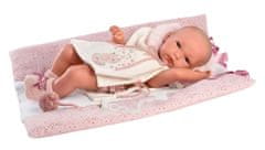 Llorens 63544 NEW BORN DOLL - realistična dojenčkova lutka z vinilnim telesom - 35 cm