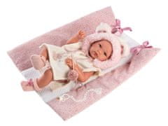 Llorens 63544 NEW BORN DOLL - realistična dojenčkova lutka z vinilnim telesom - 35 cm