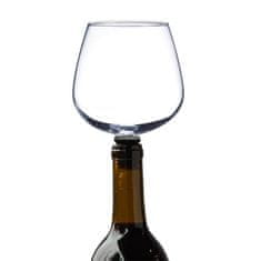 Northix Smešen kozarec za vino v steklenico vina 