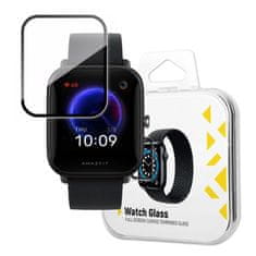 MG Watch Glass Hybrid zaščitno steklo za Xiaomi Amazfit Bip U Pro, črna
