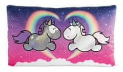 NICI plišast vzglavnik Unicorn Star Bringer & Moon Keeper 43x25 cm