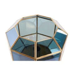 NEW Svetilka namizna DKD Home Decor Kristal Modra Zlat 220 V Medenina 50 W Sodobna (29 x 29 x 25 cm)