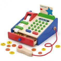 Viga Toys VIGA Lesena blagajna z dodatki Montessori Skener