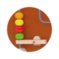 Viga Toys VIGA Lesena tabla za manipulacijo s konji FSC Montessori certifikat