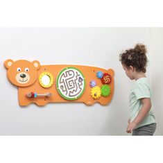 Viga Toys VIGA Sensory Board Manipulativni medvedek FSC Certified Montessori