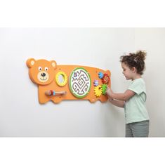 Viga Toys VIGA Sensory Board Manipulativni medvedek FSC Certified Montessori