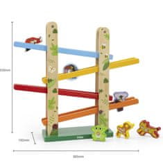 Viga Toys  Leseni tobogan Jungle Animal Slide 7 el.