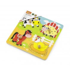 Viga Toys Lesena sestavljanka Kmetija Puzzle Presenečenje Viga Toys