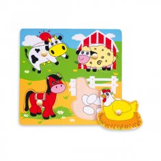 Viga Toys Lesena sestavljanka Kmetija Puzzle Presenečenje Viga Toys