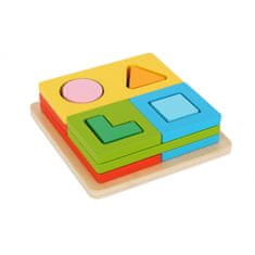 Tooky Toy TOOKY TOY Montessori sestavljanke Oblike in barve FSC