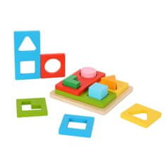 Tooky Toy TOOKY TOY Montessori sestavljanke Oblike in barve FSC