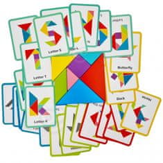 Tooky Toy TOOKY TOY Lesena sestavljanka Tangram Puzzle