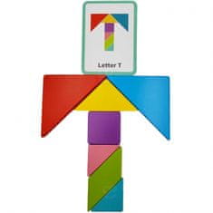 Tooky Toy TOOKY TOY Lesena sestavljanka Tangram Puzzle