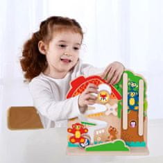 Tooky Toy Lesena manipulativna tabla za labirint Montessori