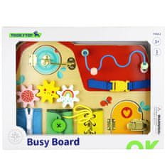 Tooky Toy TOOKY TOY Lesena Montessori manipulativna tabla Gradovi Ključavnice zanke