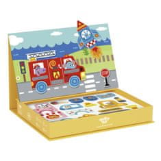 Tooky Toy TOOKY TOY Montessori izobraževalne sestavljanke Magnetna škatla za dojenčke 80 el.